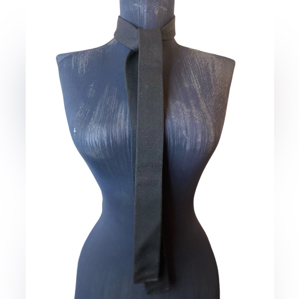 Vintage Wembley Black Square KSkinny Tie